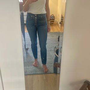 Veronica Beard Button Fly Jeans